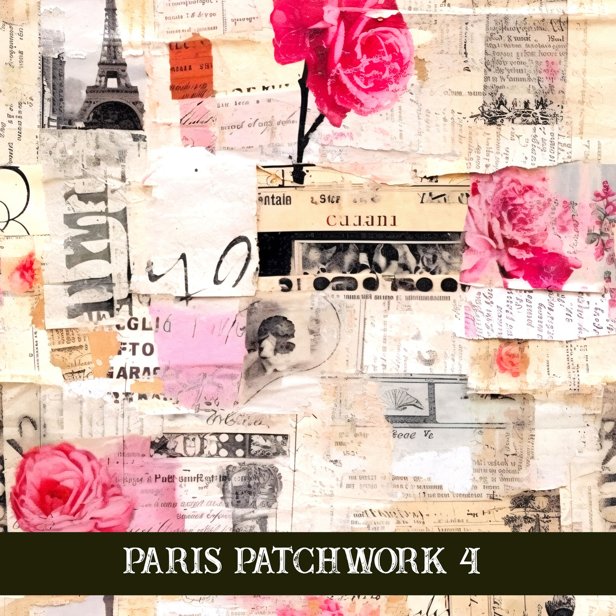 Paris Patchwork collection- 12x12 vinyl sheets 14 designs available