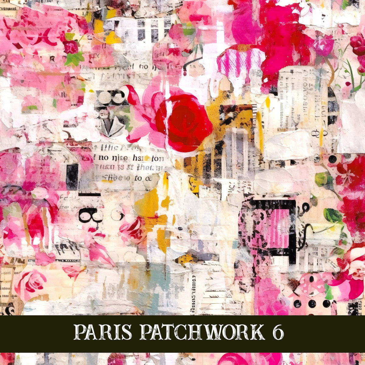 Paris Patchwork collection- 12x12 vinyl sheets 14 designs available