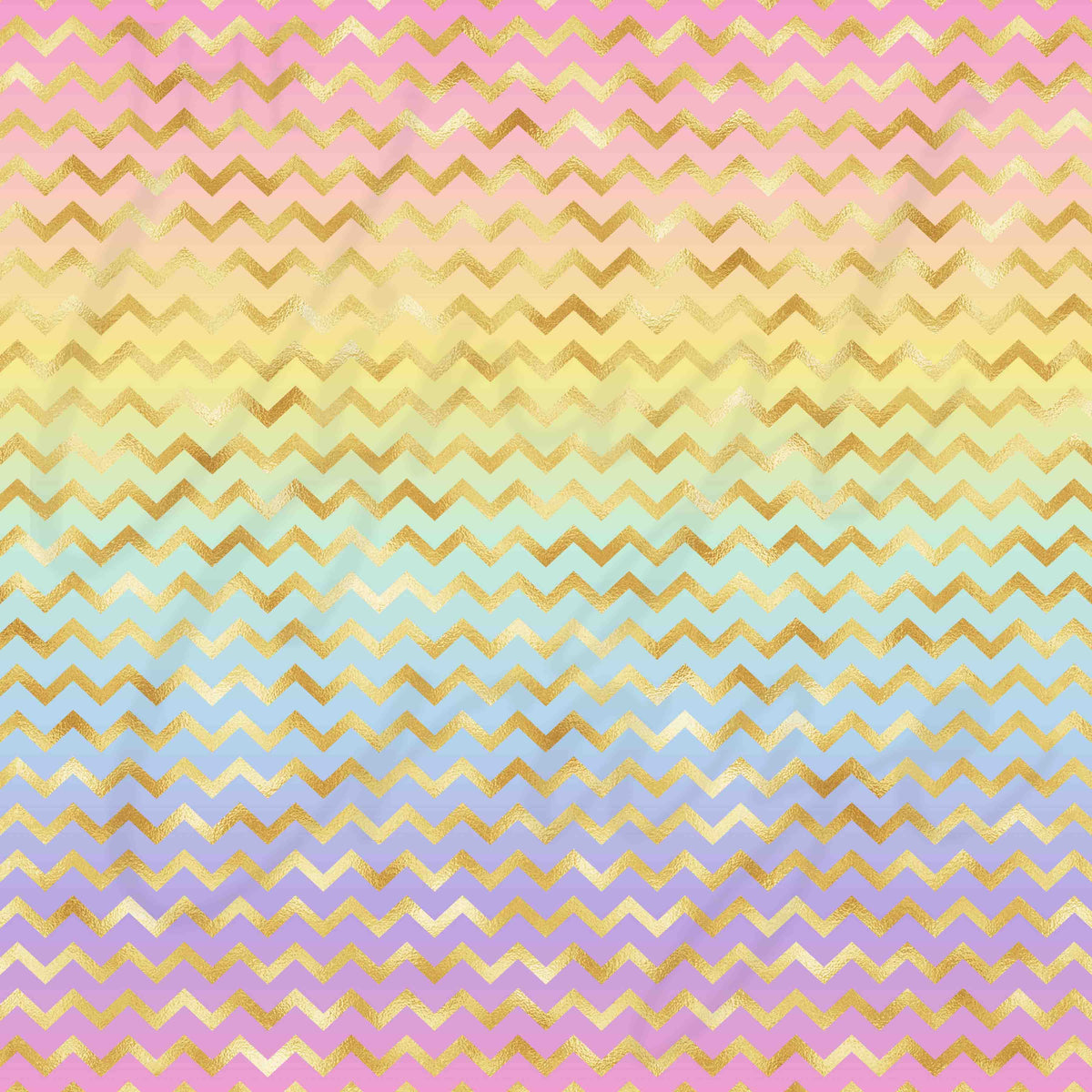 Pastel Rainbow and Gold Chevron Adhesive Vinyl