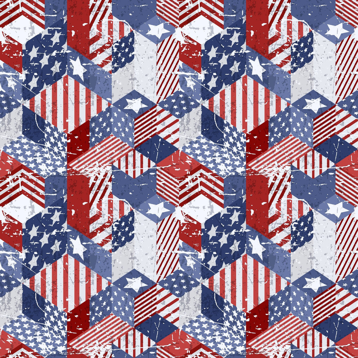 Patriotic Quilt - Adhesive Vinyl