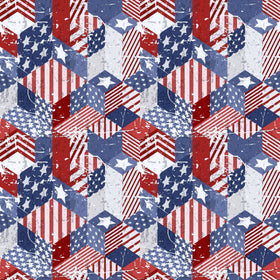 Patriotic Quilt - Adhesive Vinyl