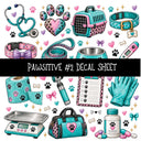 Pawsitive UV DTF Decal sheets 11 Designs available