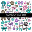 Pawsitive UV DTF Decal sheets 11 Designs available
