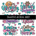 Pawsitive UV DTF Decal sheets 11 Designs available