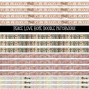 Peace Love Hope Doodle Patchwork Set