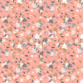 Peach Florals Adhesive Vinyl