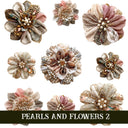Pearls and Flowers UV DTF Decal Sheets 4 sheet design options