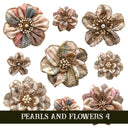 Pearls and Flowers UV DTF Decal Sheets 4 sheet design options