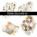 Peeking Halloween Torn Pages UV DTF Decal sheets 5 Designs available