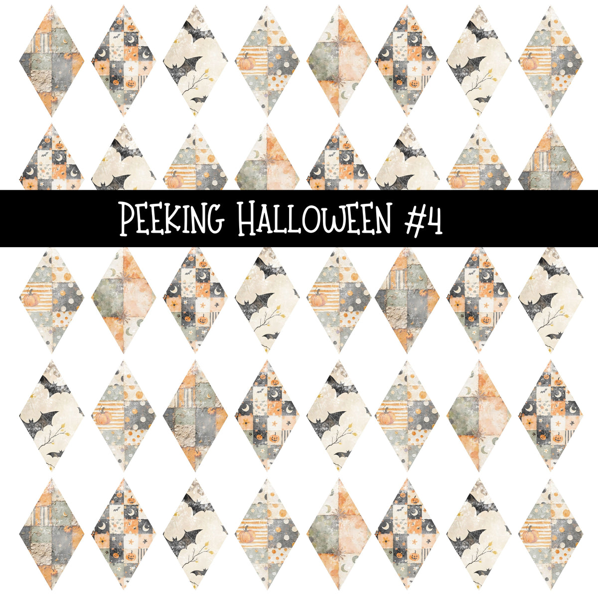 Peeking Halloween Torn Pages UV DTF Decal sheets 5 Designs available