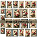 Perfect Peonies UV DTF Decal Sheets 3 Design sheets available