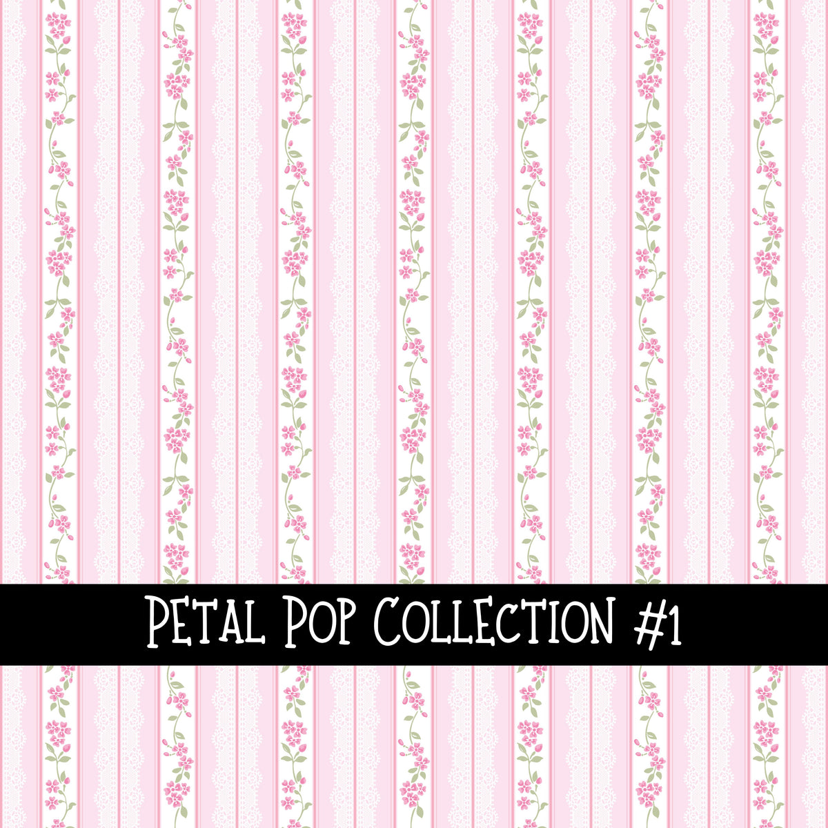 Petal Pop Collection vinyl sheets 12 Patterns to choose from