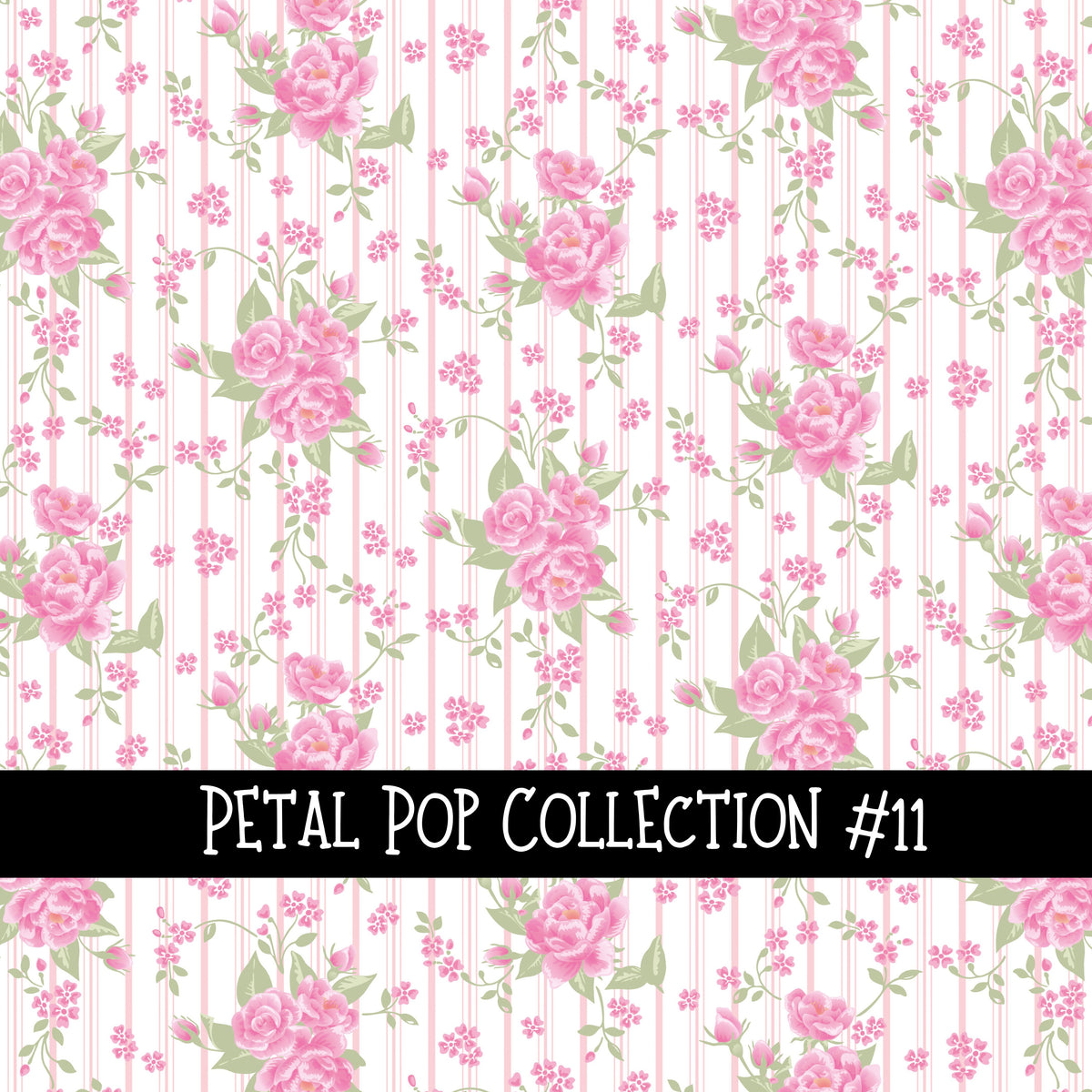 Petal Pop Collection vinyl sheets 12 Patterns to choose from