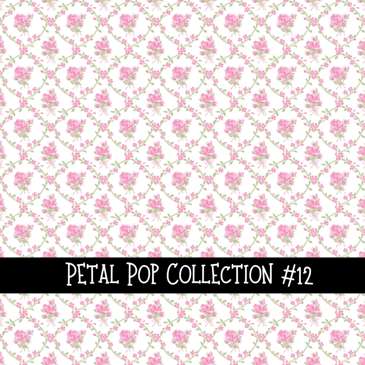 Petal Pop Collection vinyl sheets 12 Patterns to choose from