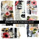 Petals and Paper Torn Pages UV DTF Decal sheets 5 designs available