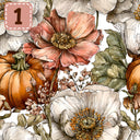 Petals and Pumpkins collection- 2 sizes vinyl sheets-10 designs available