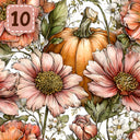 Petals and Pumpkins collection- 2 sizes vinyl sheets-10 designs available