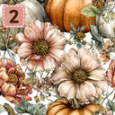 Petals and Pumpkins collection- 2 sizes vinyl sheets-10 designs available