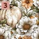 Petals and Pumpkins collection- 2 sizes vinyl sheets-10 designs available