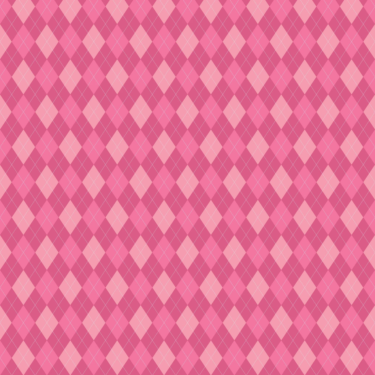 Pink Argyle - Adhesive Vinyl