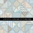 Coastal Cowgirl Patchwork 12x12 vinyl sheet