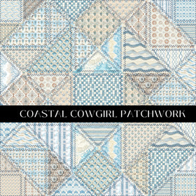 Coastal Cowgirl Patchwork 12x12 vinyl sheet