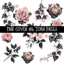 Pink Coven Torn Pages UV DTF Decal sheets 7 Designs available