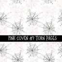 Pink Coven Torn Pages UV DTF Decal sheets 7 Designs available