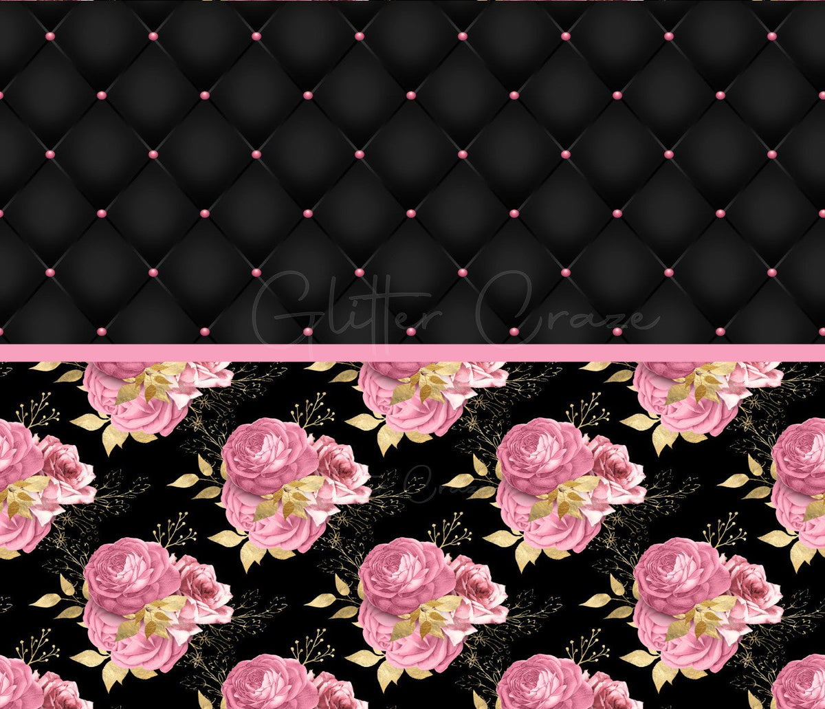 Pink Floral wrap 20oz straight