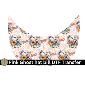 Pink Ghost Hat Bill Transfer