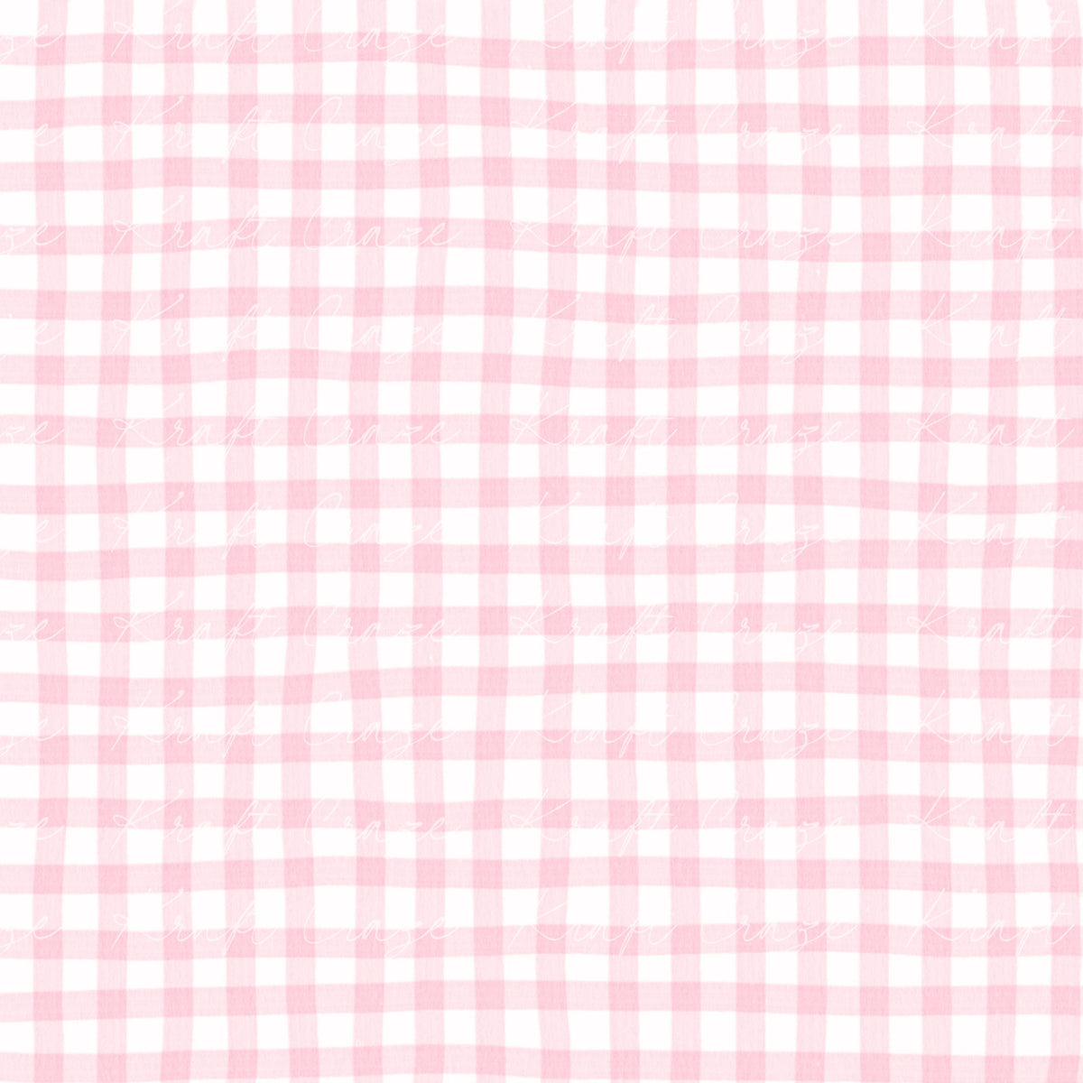 Pink Gingham 12x12 sheet Adhesive vinyl