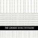 Pink Lemonade Doodle Patchwork Set
