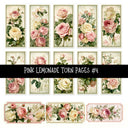 Pink Lemonade Torn Pages UV DTF Decal sheets 5 designs available