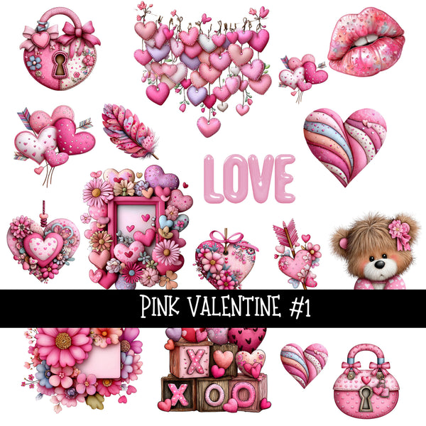 Pink Valentine UV DTF Decal sheets 2 to choose from – Kraft Craze