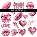 Pink Valentine UV DTF Decal sheets 2 to choose from