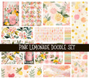 Pink Lemonade Doodle Patchwork Set