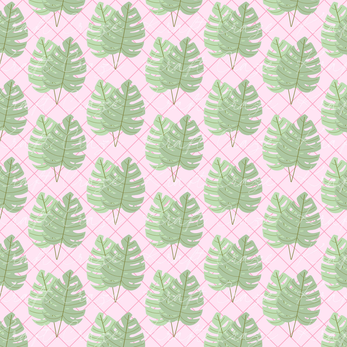 Pink Summer Collection 12x12 Vinyl Sheets- 12 Designs Available