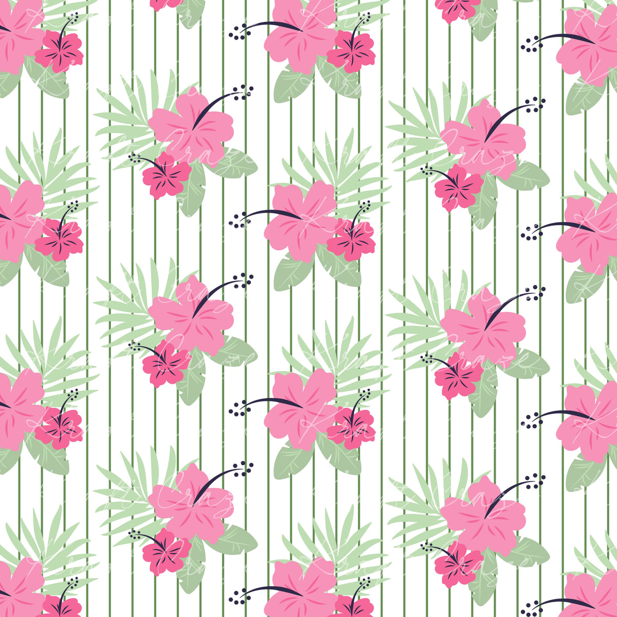 Pink Summer Collection 12x12 Vinyl Sheets- 12 Designs Available