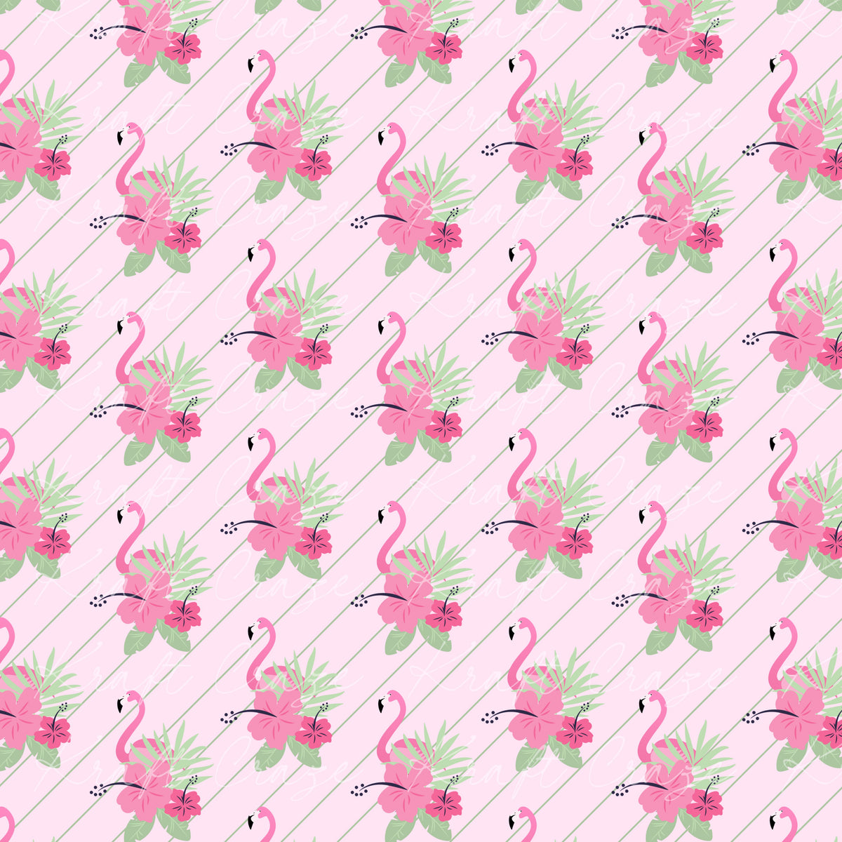 Pink Summer Collection 12x12 Vinyl Sheets- 12 Designs Available