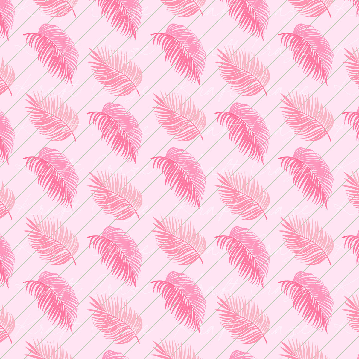 Pink Summer Collection 12x12 Vinyl Sheets- 12 Designs Available