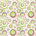 Pink And Green Circles - Adhesive Vinyl