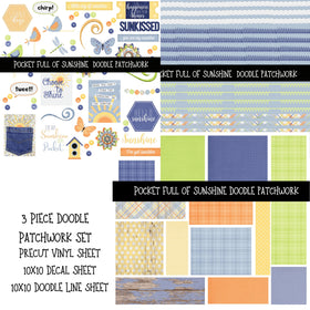 Pocket full of sunshine Doodle Patchwork Set