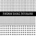 Pokemon UV DTF Doodle Patchwork Set