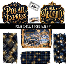 Polar Express UV DTF Decal sheets 10 Designs available