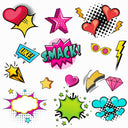 Pop Art UV DTF Decal Sheets-5 Design Options