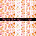 Preppy Boo precut Strips 12x12 vinyl sheet