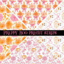 Preppy Boo precut Vsplits 12x12 vinyl sheet