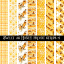 Sweet as Honey precut strips 12x12 vinyl sheet (2 variants)