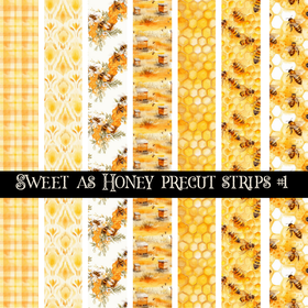 Sweet as Honey precut strips 12x12 vinyl sheet (2 variants)