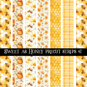 Sweet as Honey precut strips 12x12 vinyl sheet (2 variants)